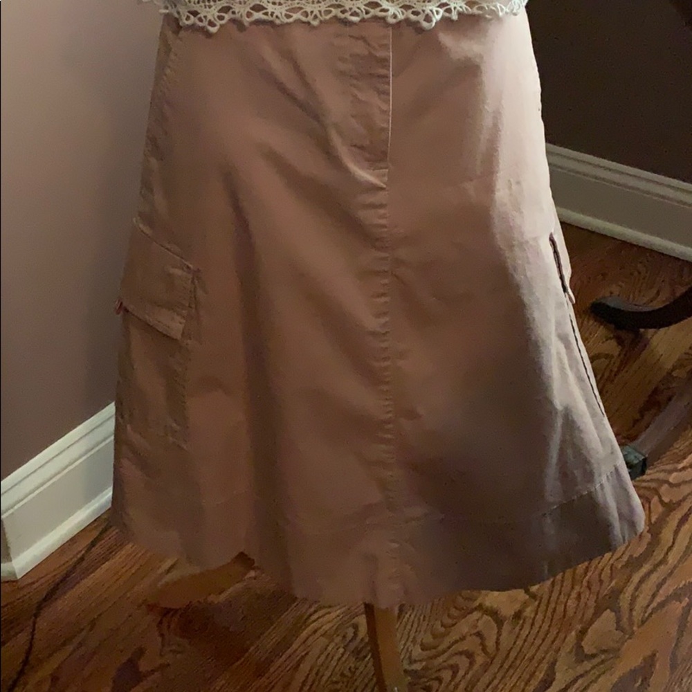 Pale pink cargo skirt, sz 8